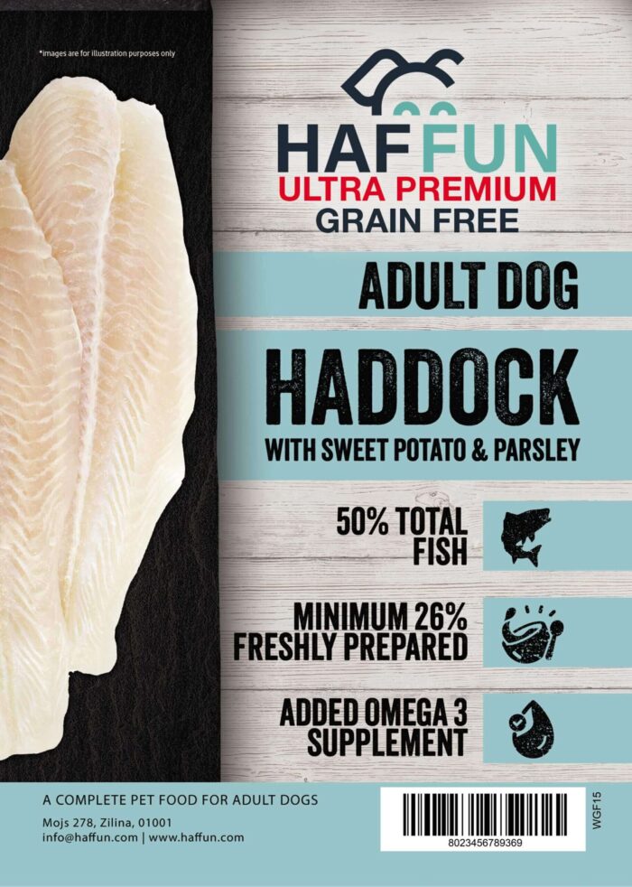 Adult Grain-Free Haddock with sweet potato and parsley